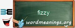 WordMeaning blackboard for fizzy